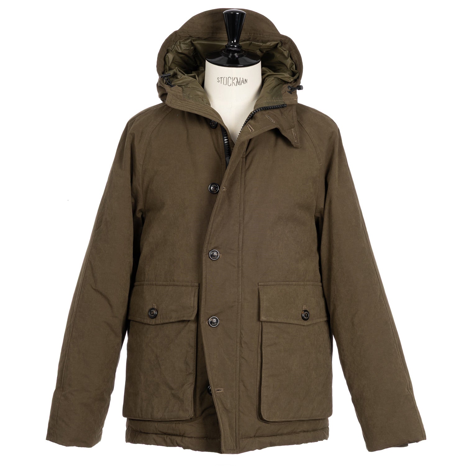 Daunenjacke "Hooded Liam Parka" aus gewachstem Baumwollmix - Valstar Original